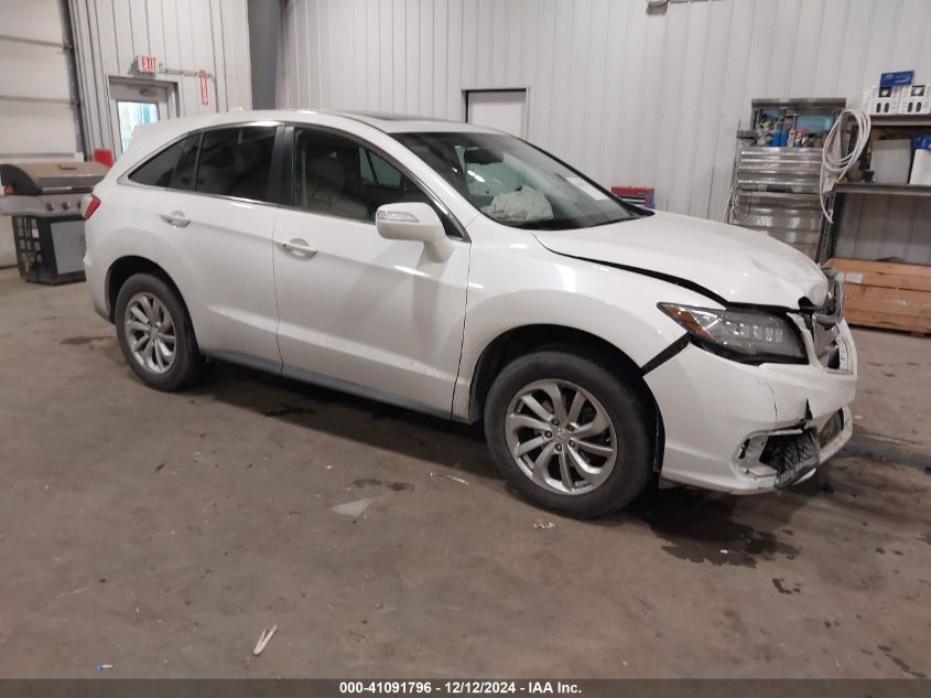 VIN 5J8TB4H56GL018592 2016 ACURA RDX no.1