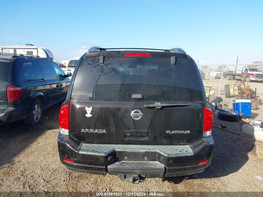 2011 Nissan Armada Platinum VIN: 5N1AA0NE8BN617699 Lot: 41091831