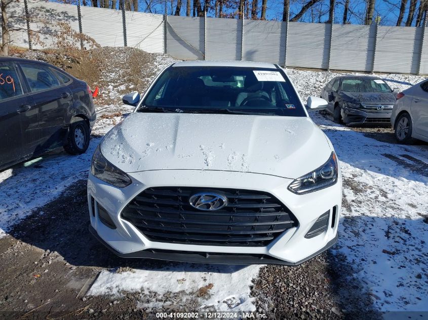 2019 Hyundai Veloster 2.0 VIN: KMHTG6AFXKU010489 Lot: 41092002