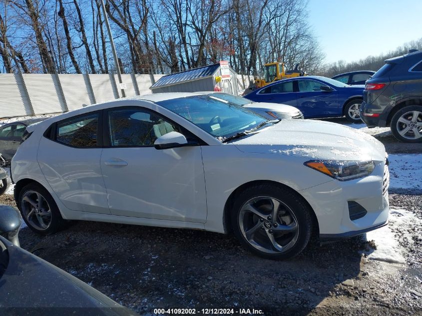 2019 Hyundai Veloster 2.0 VIN: KMHTG6AFXKU010489 Lot: 41092002