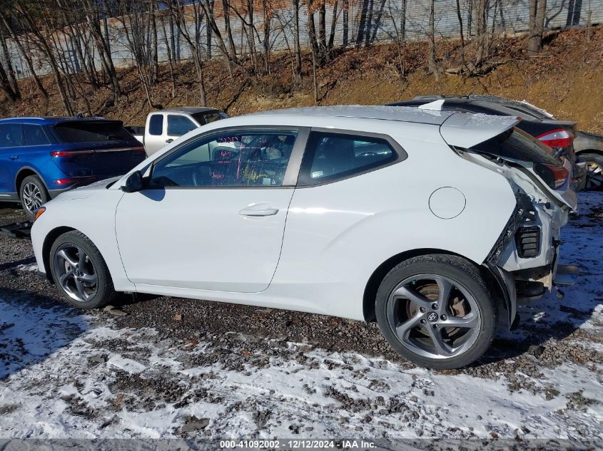 2019 Hyundai Veloster 2.0 VIN: KMHTG6AFXKU010489 Lot: 41092002