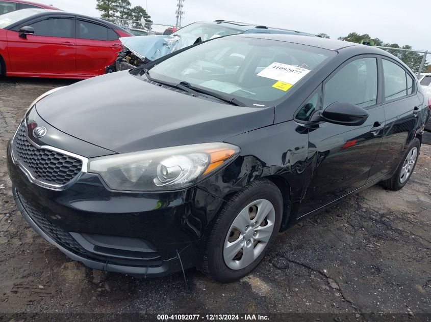 VIN KNAFK4A64G5487941 2016 KIA Forte, LX no.6