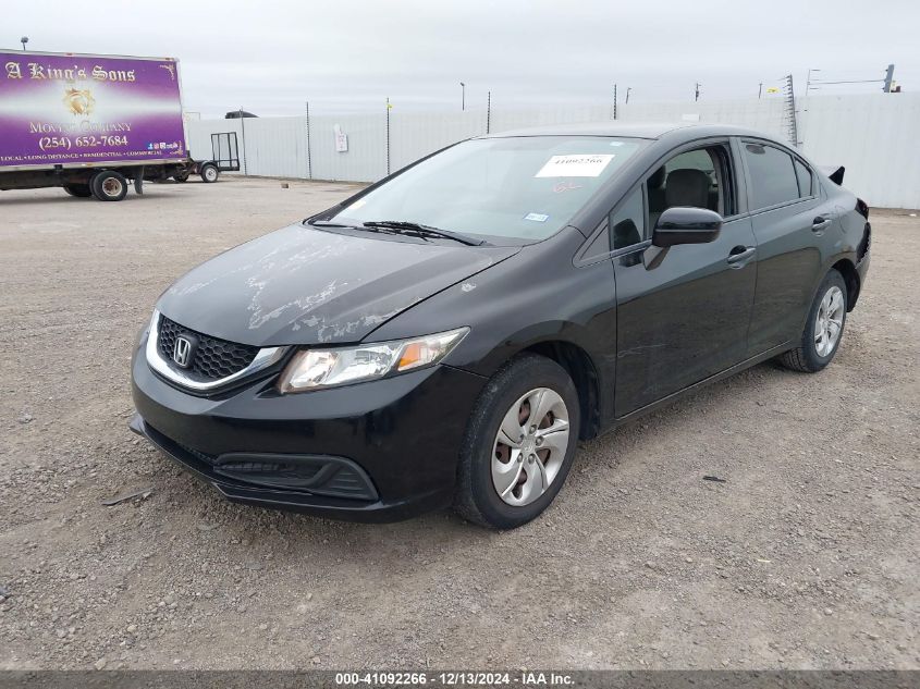 VIN 19XFB2F57FE013461 2015 Honda Civic, LX no.2