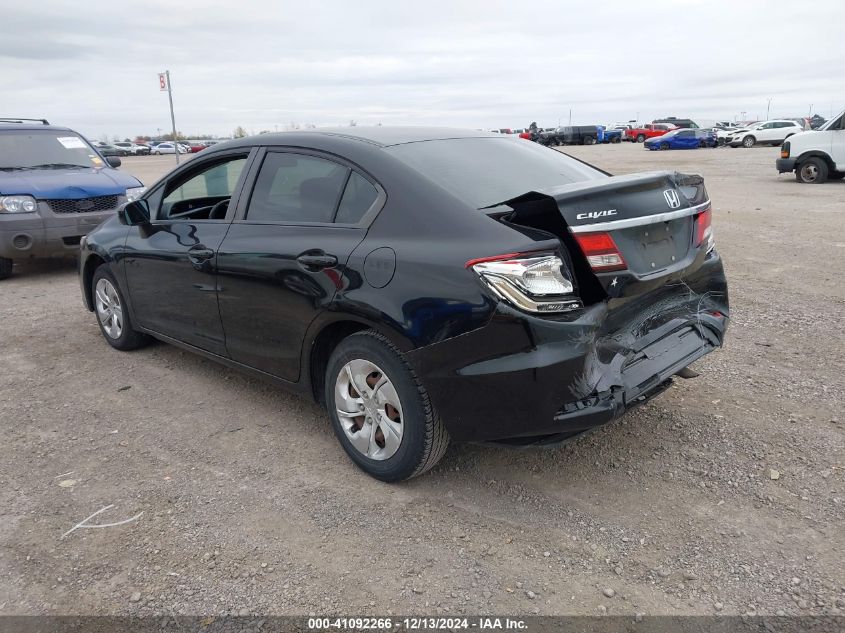 VIN 19XFB2F57FE013461 2015 Honda Civic, LX no.3