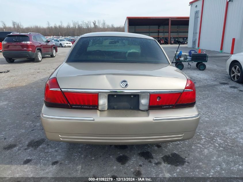 2000 Mercury Grand Marquis Ls VIN: 2MEFM75W4YX649154 Lot: 41092279