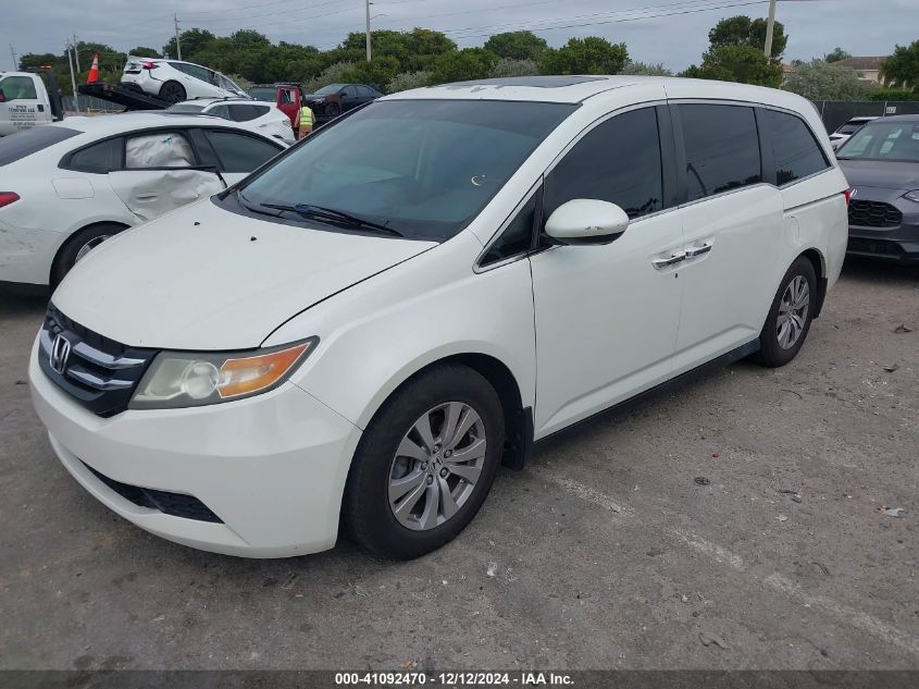 VIN 5FNRL5H69EB031342 2014 Honda Odyssey, Ex-L no.2