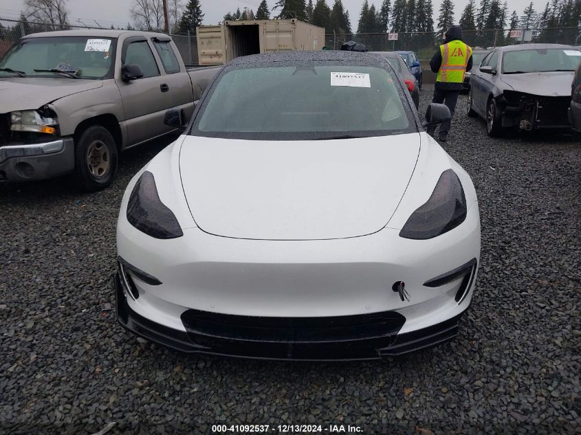 2022 Tesla Model 3 Long Range Dual Motor All-Wheel Drive VIN: 5YJ3E1EB7NF136990 Lot: 41092537