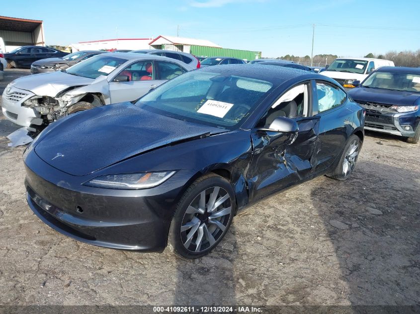 2024 Tesla Model 3 Long Range Dual Motor All-Wheel Drive/Rear-Wheel Drive VIN: 5YJ3E1EA8RF828740 Lot: 41092611