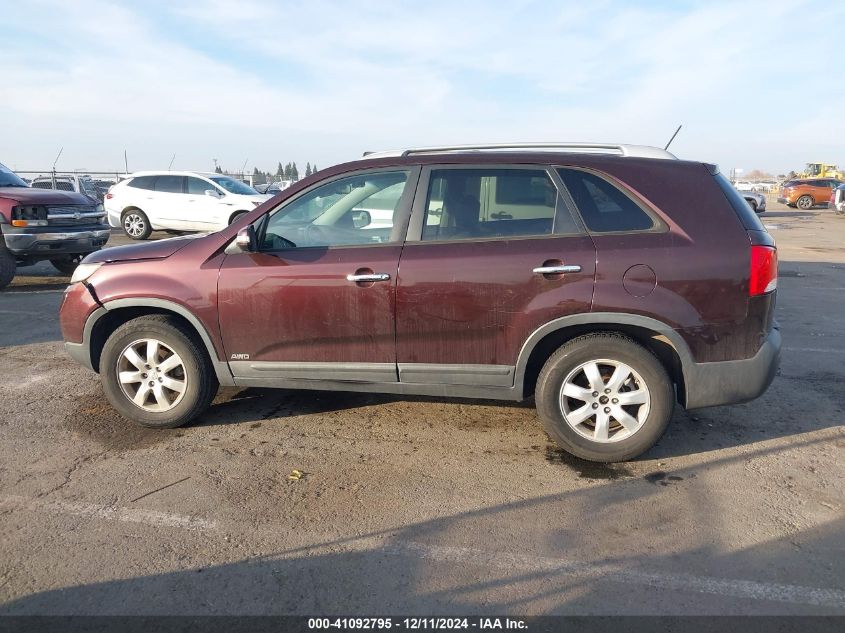 2013 Kia Sorento Lx VIN: 5XYKTDA61DG385742 Lot: 41092795