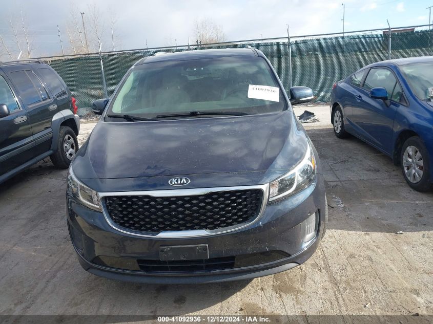 2017 Kia Sedona Lx VIN: KNDMB5C16H6290783 Lot: 41092936