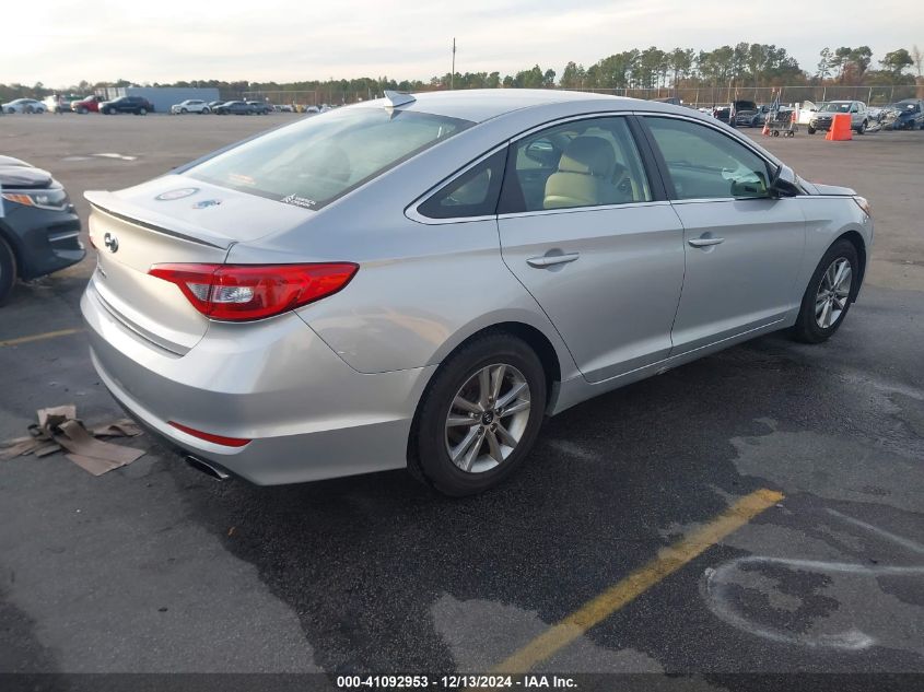 VIN 5NPE24AF2GH386931 2016 Hyundai Sonata, SE no.4