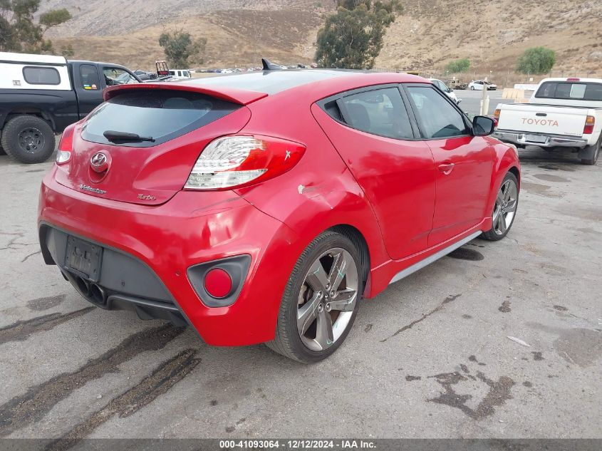 2013 HYUNDAI VELOSTER TURBO - KMHTC6AE7DU124357