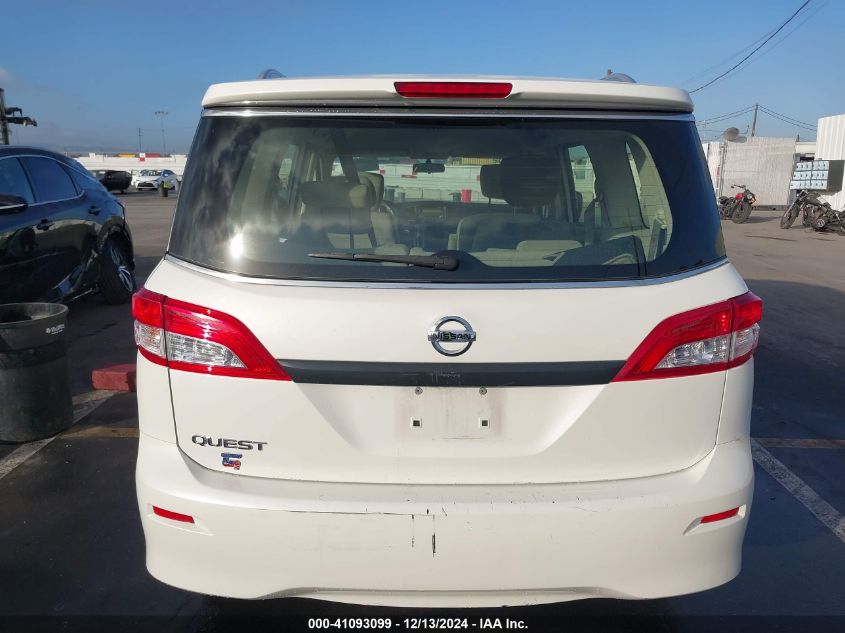 2015 Nissan Quest S VIN: JN8AE2KP8F9123310 Lot: 41093099