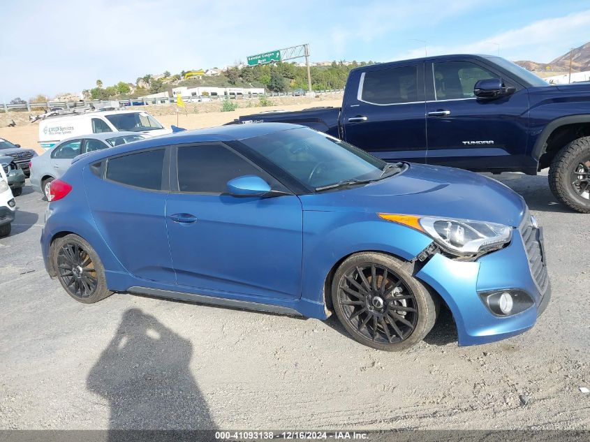 2016 Hyundai Veloster Turbo Rally Edition VIN: KMHTC6AE4GU257825 Lot: 41093138