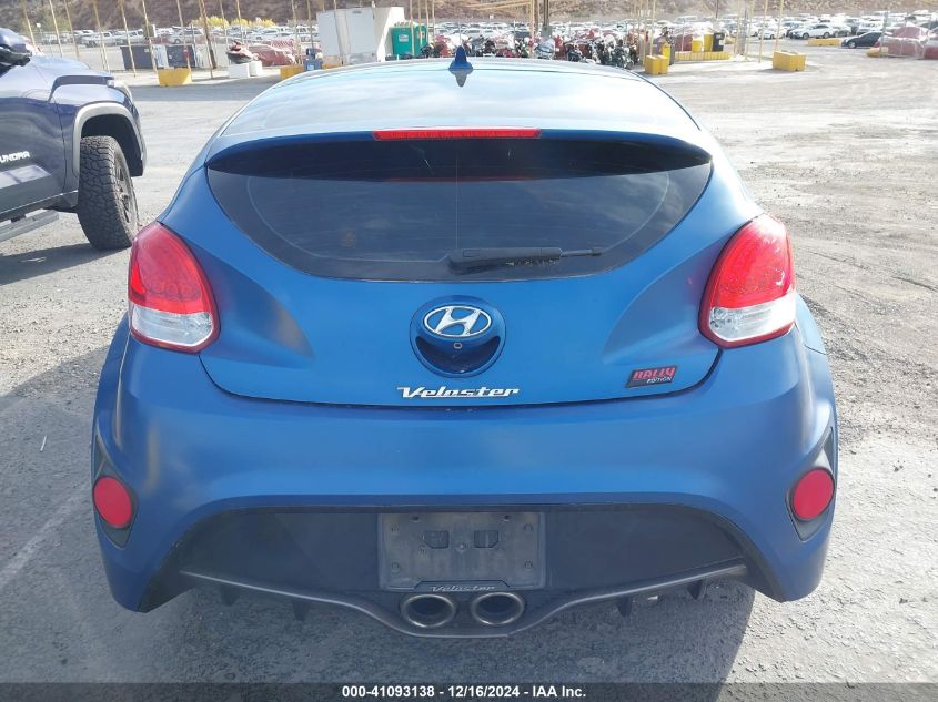 2016 Hyundai Veloster Turbo Rally Edition VIN: KMHTC6AE4GU257825 Lot: 41093138