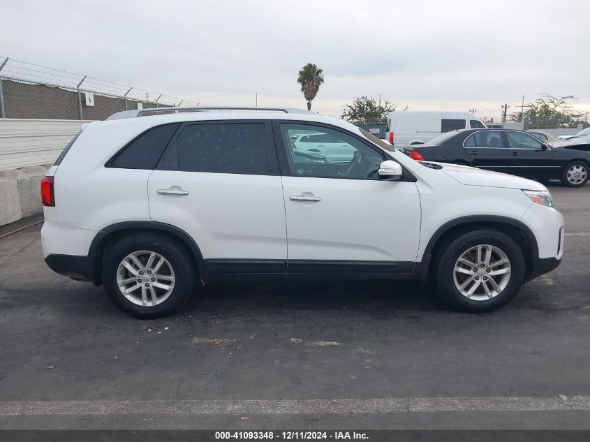 2015 Kia Sorento Lx VIN: 5XYKT4A67FG581624 Lot: 41093348