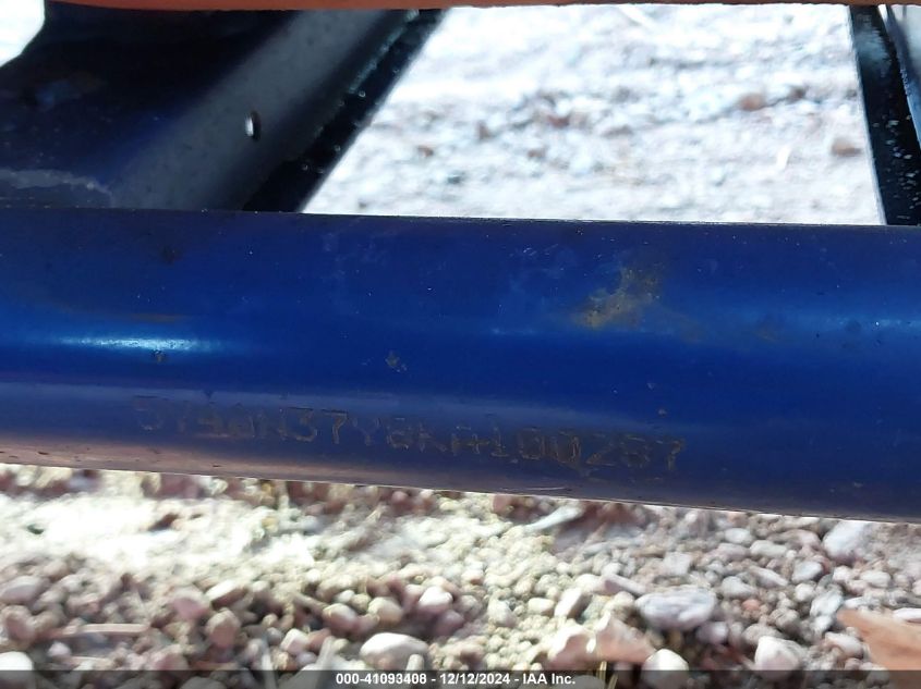 2019 Yamaha Yxz1000 VIN: 5Y4AN37Y8KA100287 Lot: 41093408