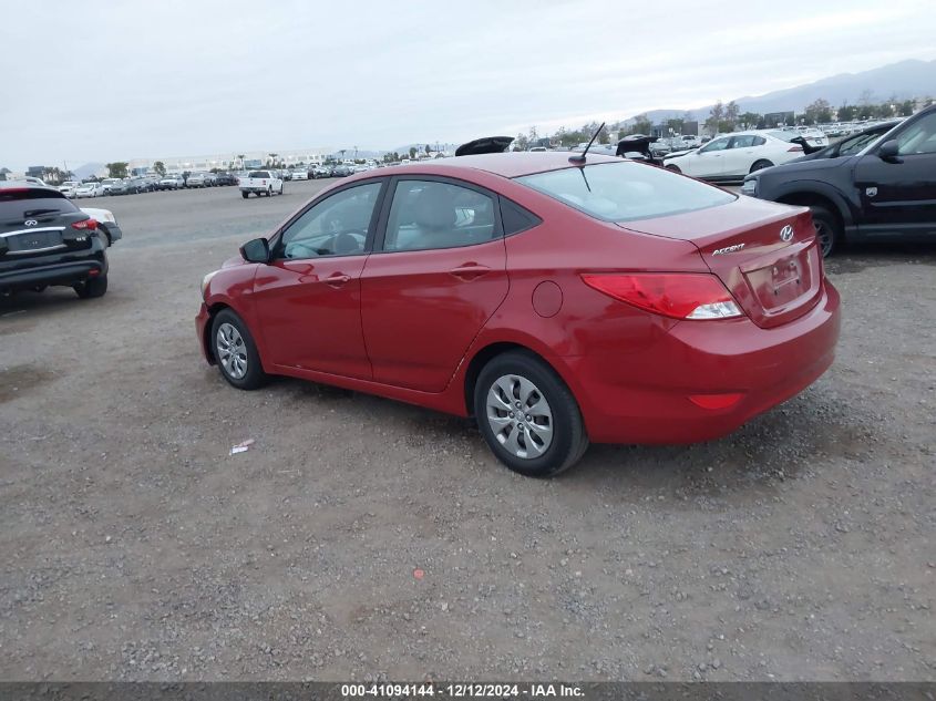 VIN KMHCT4AE0HU377692 2017 Hyundai Accent, SE no.3