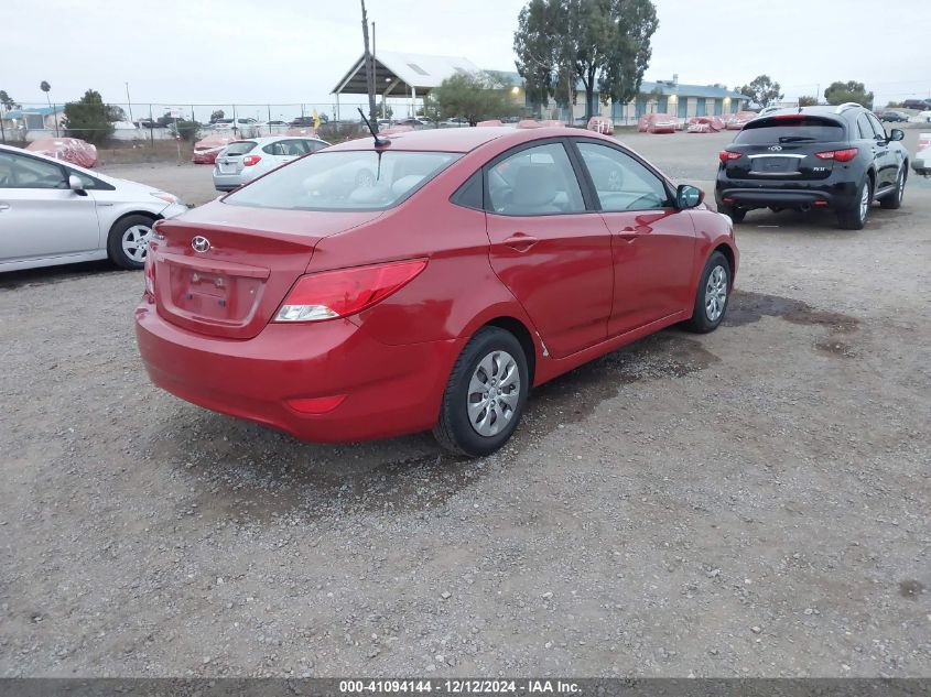 VIN KMHCT4AE0HU377692 2017 Hyundai Accent, SE no.4