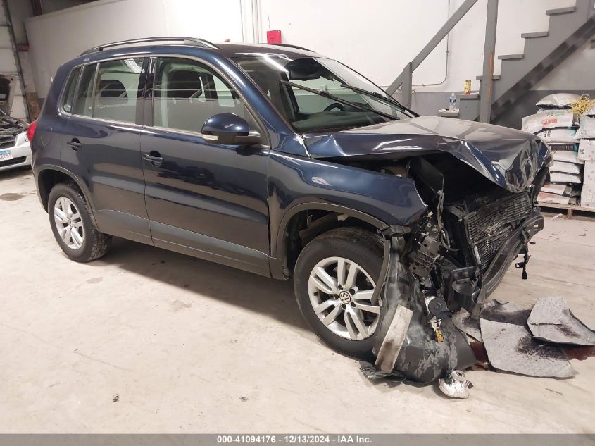 VIN WVGBV7AX4GW588521 2016 Volkswagen Tiguan, S no.1