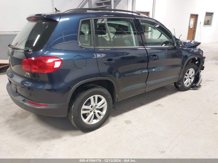 VIN WVGBV7AX4GW588521 2016 Volkswagen Tiguan, S no.4