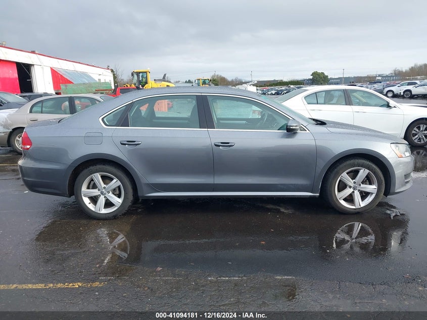 2012 VOLKSWAGEN PASSAT VIN: 1VWBP7A37CC092150