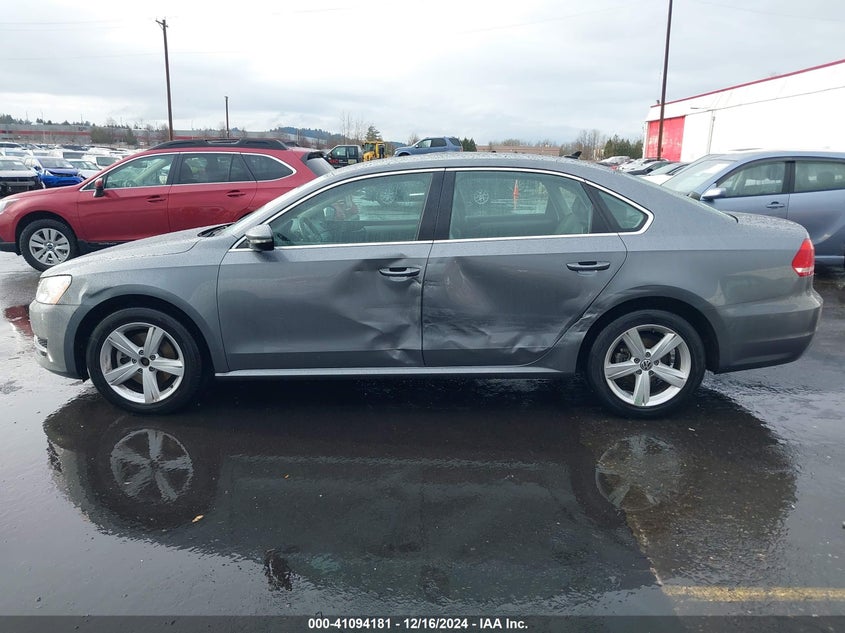 2012 VOLKSWAGEN PASSAT VIN: 1VWBP7A37CC092150
