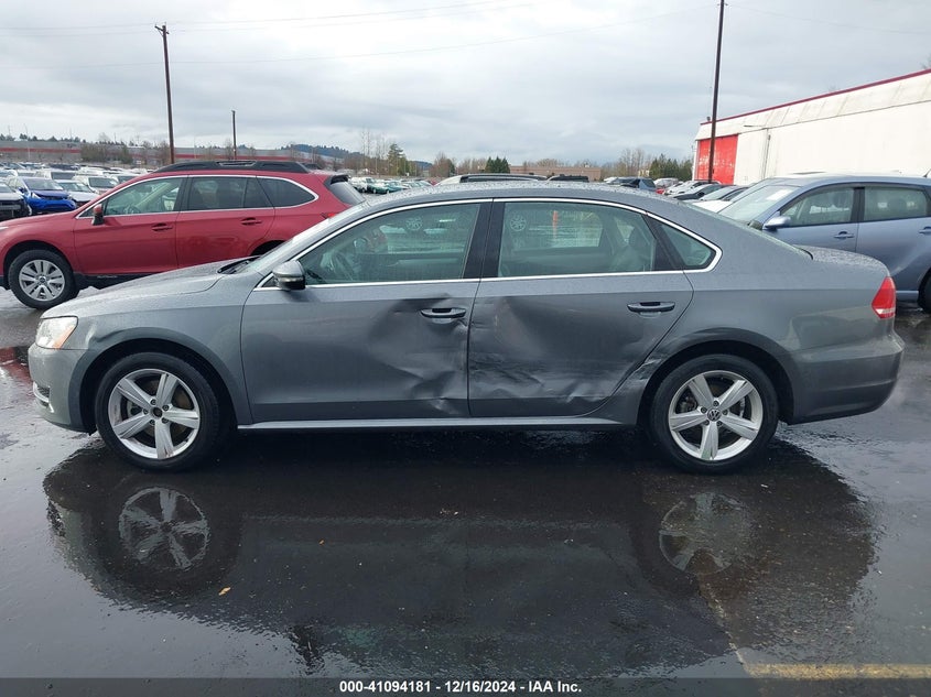 2012 VOLKSWAGEN PASSAT VIN: 1VWBP7A37CC092150