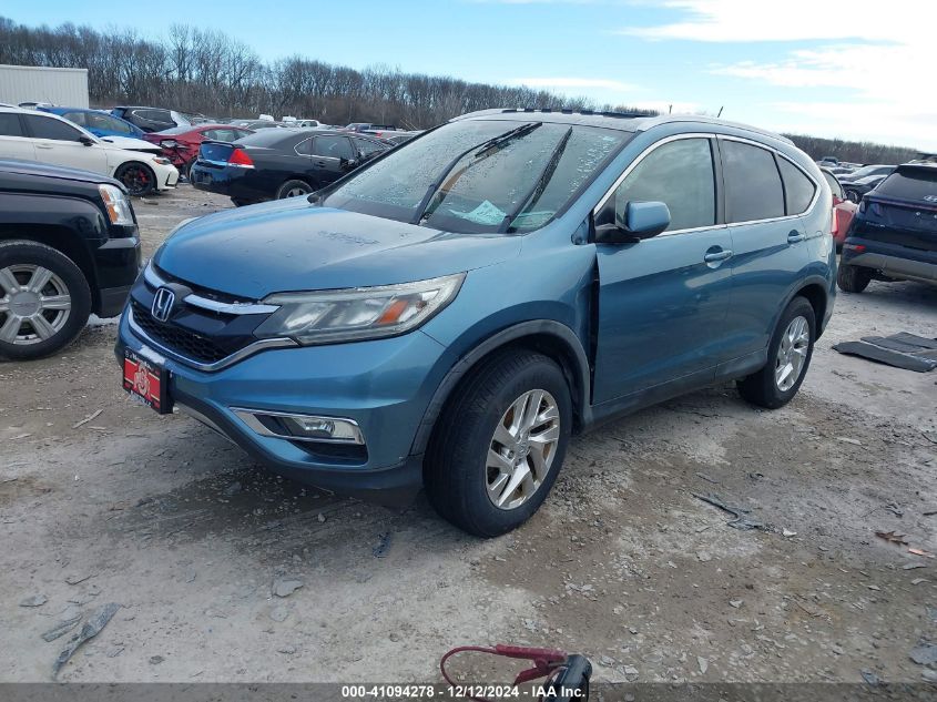 VIN 5J6RM4H78FL016341 2015 Honda CR-V, Ex-L no.2