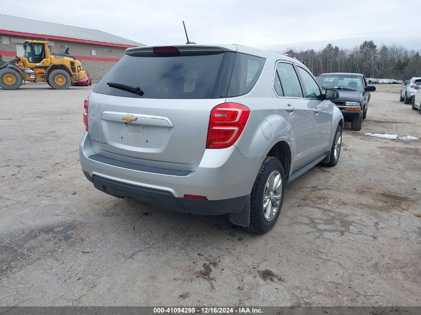 VIN 2GNFLEEK0H6210634 2017 Chevrolet Equinox, LS no.4