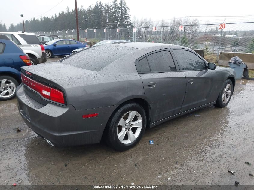 VIN 2C3CDXBG5DH706374 2013 Dodge Charger, SE no.4