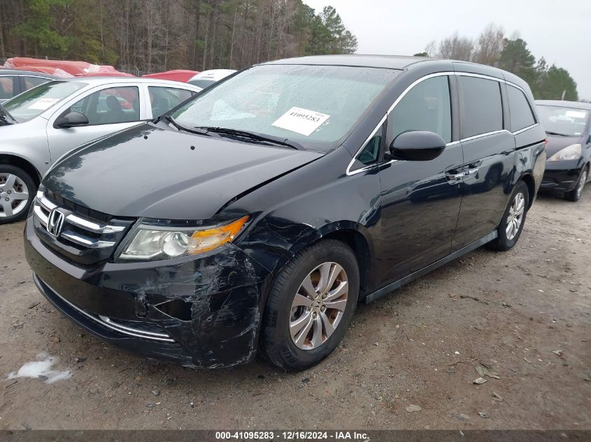 VIN 5FNRL5H4XEB018758 2014 Honda Odyssey, EX no.2