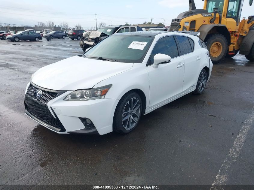 VIN JTHKD5BH2F2229305 2015 Lexus CT, 200H no.2