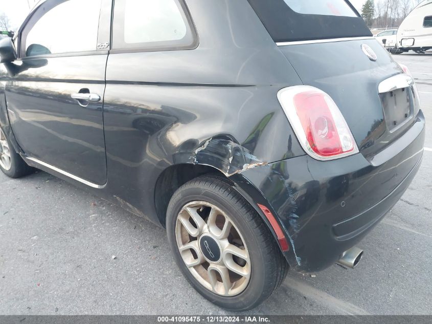 2013 Fiat 500C Pop VIN: 3C3CFFDR4DT607801 Lot: 41095475