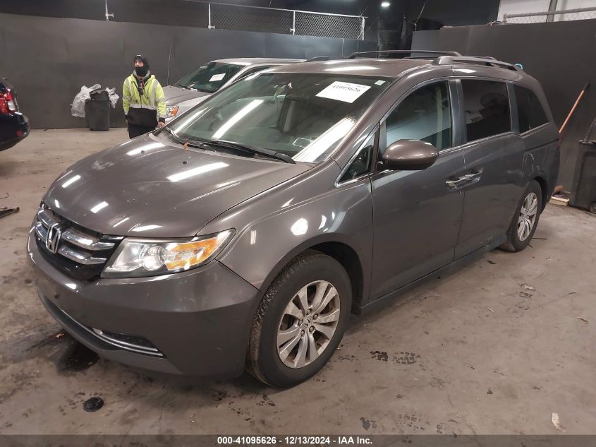 VIN 5FNRL5H69FB128798 2015 Honda Odyssey, Ex-L no.2