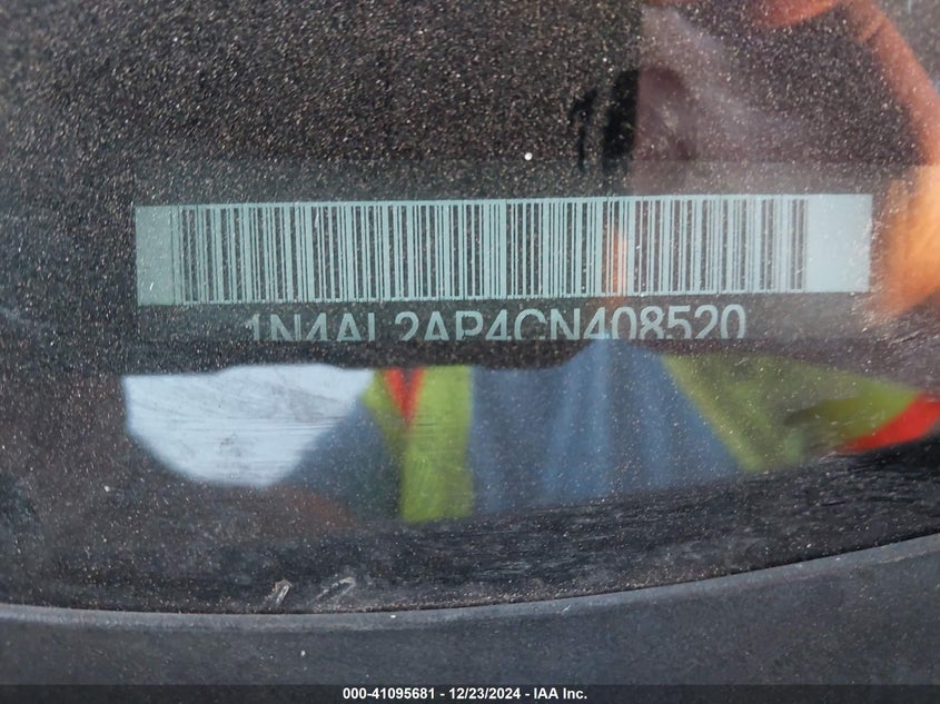 2012 NISSAN ALTIMA VIN: 1N4AL2AP4CN408520