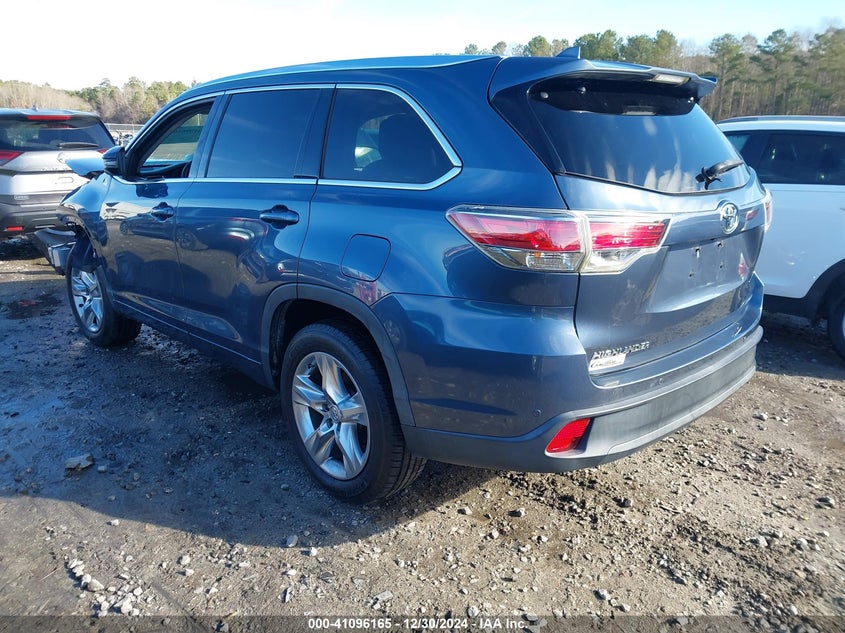 2015 TOYOTA HIGHLANDER LIMITED V6 - 5TDYKRFH4FS104303