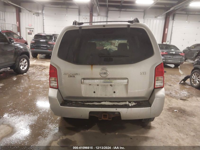 2008 Nissan Pathfinder Se VIN: 5N1AR18B08C657585 Lot: 41096615