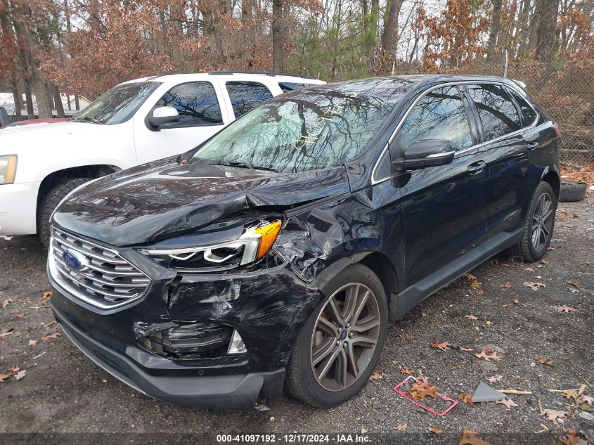 VIN 2FMPK3K98KBB34113 2019 Ford Edge, Titanium no.2