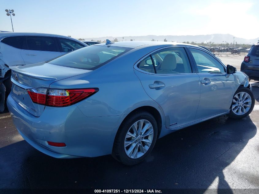 VIN JTHBW1GG0D2014084 2013 Lexus ES, 300H no.4