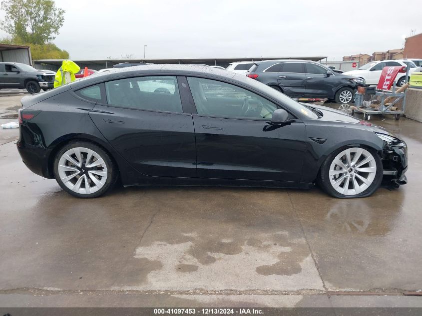 2022 Tesla Model 3 Long Range Dual Motor All-Wheel Drive VIN: 5YJ3E1EB6NF363510 Lot: 41097453