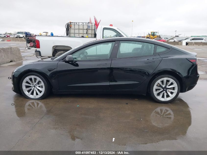 2022 Tesla Model 3 Long Range Dual Motor All-Wheel Drive VIN: 5YJ3E1EB6NF363510 Lot: 41097453