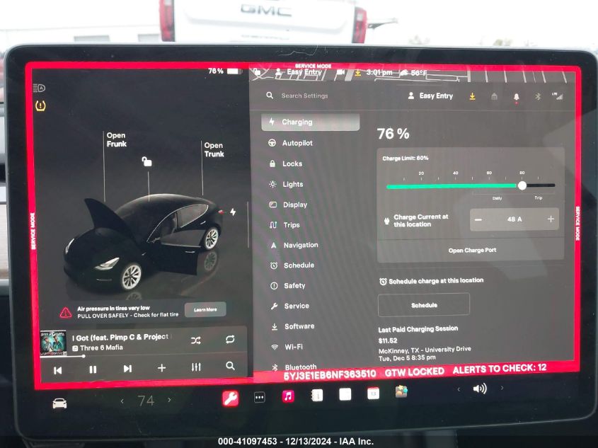 2022 Tesla Model 3 Long Range Dual Motor All-Wheel Drive VIN: 5YJ3E1EB6NF363510 Lot: 41097453