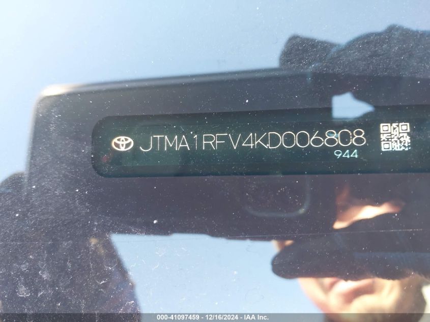 VIN JTMA1RFV4KD006808 2019 TOYOTA RAV4 no.9