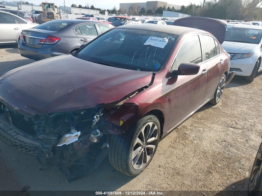 2014 HONDA ACCORD VIN: 1HGCR2F53EA281926