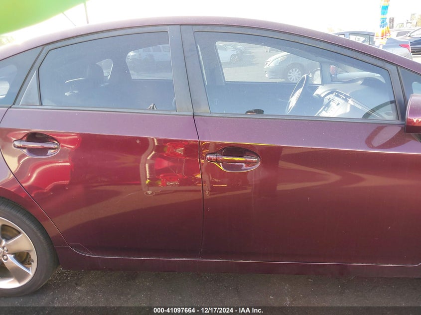 2013 TOYOTA PRIUS VIN: JTDKN3DU9D5625482