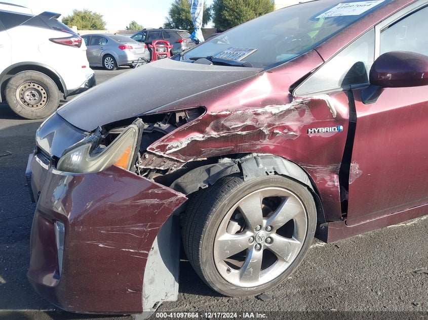 2013 TOYOTA PRIUS VIN: JTDKN3DU9D5625482