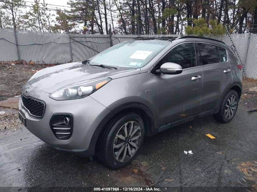 VIN KNDPNCAC5K7558866 2019 KIA Sportage, EX no.2