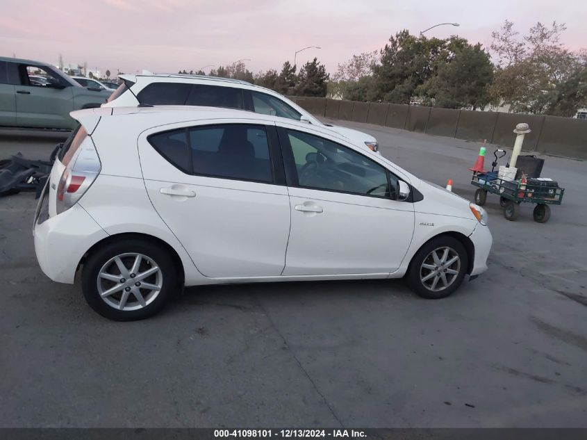 2013 Toyota Prius C Three VIN: JTDKDTB31D1545372 Lot: 41098101