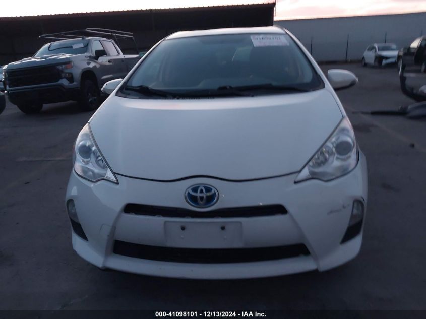 2013 Toyota Prius C Three VIN: JTDKDTB31D1545372 Lot: 41098101